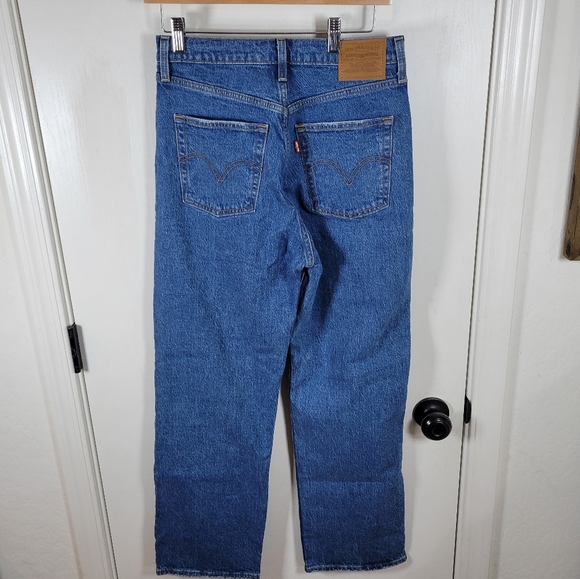 Levi’s Premium Denim Ribcage Straight Ankle Jeans Size 28 - Picture 7 of 10